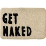 Affichez Votre Style Avec Le Tapis Salle De Bain Get Naked’! - #f2e4cf / 40x60cm