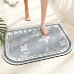 decouvrez le confort du tapis de bain orchidee demi lune blue flower 40x60cm 622 1