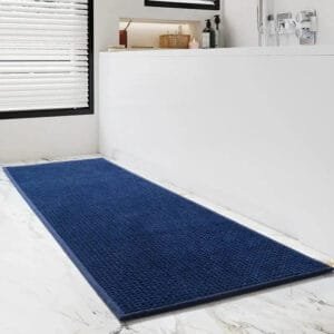 Découvrez Le Tapis Salle De Bain Grande Taille Pour Un Confort Luxe! Blue / 60x90cm