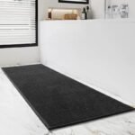 decouvrez le tapis salle de bain grande taille pour un confort luxe noir 60x90cm 863 1