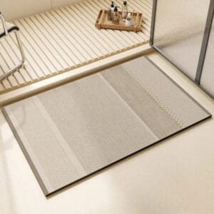 élégance Et Confort Avec Notre Tapis De Bain Design Gris! Gris Lumière / 40x60cm