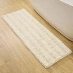 elegance et confort le tapis de bain en chenille vous attend beige 40x120 cm 153 1