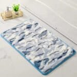 élevez Votre Bain Avec Notre élégant Tapis Shaggy En Microfibre! #b2bbc4 / 40x60cm