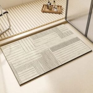 elevez votre bain avec notre tapis en diatomite fonce chic et confortable gris 320 1
