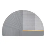 Tapis Demi-Lune Cuir Nappa