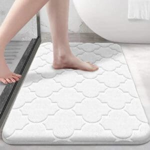 élevez Votre Salle De Bain Avec Notre Tapis En Velours Synthétique! #f4f4f4 / 40x60cm