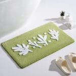 élevez Votre Salle De Bain Avec Notre Tapis Vert Olive Luxueux! Vert Olive / 40x60cm