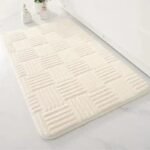 elevez votre salle de bains avec notre tapis design elegant et confortable creme 660 1