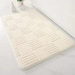 élevez Votre Salle De Bains Avec Notre Tapis Design élégant Et Confortable! Crème / 40x60cm