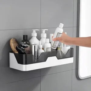 étagère De Douche Innovante: Installation Sans Perçage Facile! Unitaire