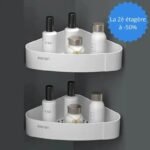 etagere de douche installation facile sans percer lot de 2 etagere 688 1