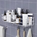 Etagère Murale Magique: Libérez Votre Douche Avec Style! Blanc