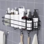 Etagère Murale Magique: Libérez Votre Douche Avec Style! Noir