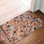 eveillez vos sens avec notre tapis de bain forme galet antiderapant bronze 40x60cm 322 1