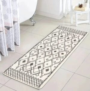 Grand Tapis De Bain Xxl: évasion Douceur Et Design élégant! 40x120cm