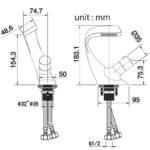 mitigeur lavabo en laiton massif style et fonctionnalite unis 789 1