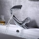 mitigeur lavabo en laiton massif style et fonctionnalite unis argent brillant 818 1