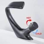 mitigeur lavabo en laiton massif style et fonctionnalite unis gris fonce 255 1