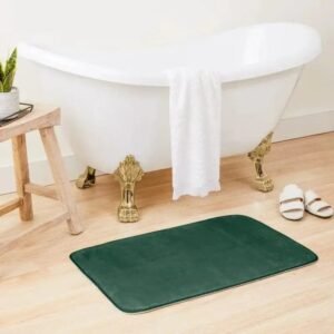 offrez vous le luxe avec notre tapis de bain vert bouteille bouteille 60x90cm 119 1