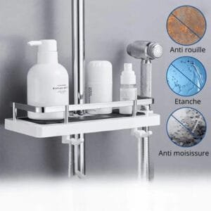 Optimisez Votre Espace Avec Notre étagère De Douche Centrale Pratique!