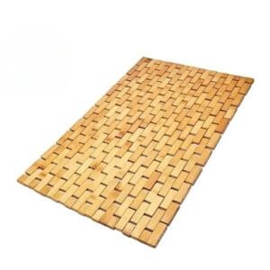 Petit Tapis En Bambou Naturel: élégance Zen Pour Votre Salle De Bain! Bambou Emboité / 40x60cm