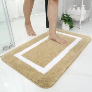 Tapis de Bain Beige Absorbant