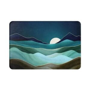 Plongez Dans Le Confort Avec Notre Tapis De Bain Bleu Lagon! Desert Nuit / 40x60cm