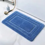 Tapis de Bain Bleu Pétrole Elegant