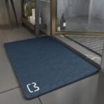 plongez dans le confort ultime avec notre tapis de bain diatomite charcoal 40x60cm 736 1