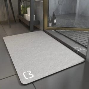 Plongez Dans Le Confort Ultime Avec Notre Tapis De Bain Diatomite! - Gris / 40x60cm