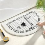 plongez dans le confort ultime avec notre tapis de douche demi lune shower 40x60cm 214 1