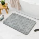 Plongez Dans Le Luxe Avec Notre Tapis De Bain Super Absorbant! Gris / 40x60cm