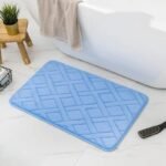 plongez dans le luxe avec notre tapis de bain super absorbant picton bleu 40x60cm 220 1