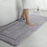 Plongez Vos Pieds Dans Le Luxe Avec Notre Tapis De Bain! Gris / 60cmx120cm