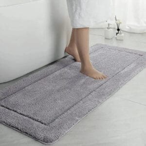 Plongez Vos Pieds Dans Le Luxe Avec Notre Tapis De Bain! Gris / 60cmx120cm