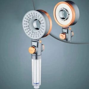 Pommeau De Douche Filtrant Double Face Avec Effet Massant Luxueux! 1 Pommeau De Douche Filtrant Double Face Avec Effet Massant Luxueux! - Pommeau Uniquement