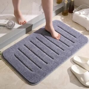 rendez votre bain gris irresistible avec notre tapis moelleux bleu 40x60cm 392 1