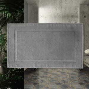 Réveillez Vos Pieds Avec Notre Tapis De Bain Coton Gris Ultra-confort! Gris Foncé / 40x60cm