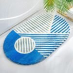 reveillez votre salle de bain avec notre tapis ovale elegant bleu 40x60cm 217 1