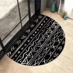 reveillez vous avec confort tapis salle bain demi lune noir noir 50x75cm 324 1