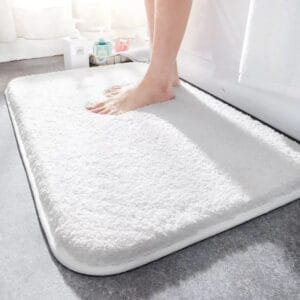 Réveillez-vous Heureux Avec Notre Bain Super Absorbant! - Blanc / 40x60cm