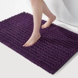revitalize your bathroom avec notre tapis de bain violet luxueux 40x60cm 372 1