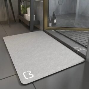 revolutionnez votre routine avec notre tapis de bain diatomite gris 60x90cm 316 1