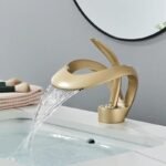 robinet en laiton massif elegance moderne pour votre salle de bain dore 951 1