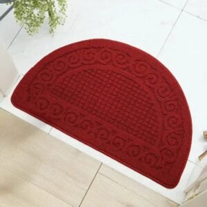 sublimez votre salle de bain avec notre tapis demi lune rouge elegant 40x60cm 391 1