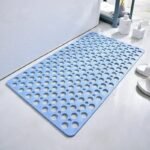 tapis alveole moderne elegance et durabilite pour votre salle de bain bleu 53x53 cm 685 1