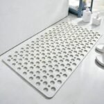 tapis alveole moderne elegance et durabilite pour votre salle de bain gris 53x53 cm 460 1