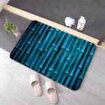 Tapis de Bain Bambou Bleu
