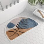 tapis bain demi lune design elegance et confort inegales fougere 40x60cm 427 1