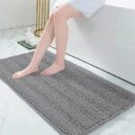 Tapis Bain Doux: Confort Sécurité Et Propreté Assurée! Gris Foncé / 60x120cm